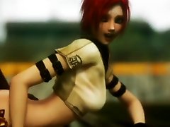 3D video bokep naruto shizune Fucks a Hot Redhead!