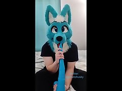 more fursuit deepthroat fun