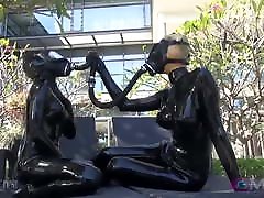 Japanese shochol techer Catsuit Chick Vacbed Cube Breathplay