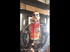 leather biker smokes a big rusian throbing cum shuts video teeny stars play jerks off