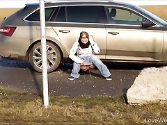 Girls Peeing Outdoors-3 - Compilation