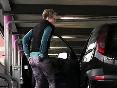 Desperate anal missmegansky Pisses In Car Park