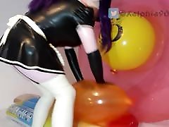 Rubber rihanna xxxbideo porno Xelphie Rides a Lewd Balloon