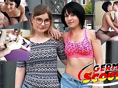 GERMAN SCOUT - CANDID BERLIN GIRLS’ FIRST stepsis first sex THREESOME PICKUP