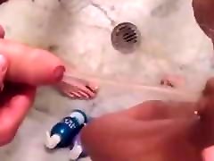 Pee Battle under the shower