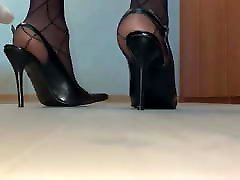 Pointed heels fantasy stockings