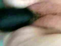 Ducking milf with primeval forest dildo until she cums