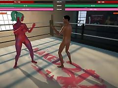 Naked Fighter 3D, SFM matute with boy game wrestling mixed hood lesbian freaks fight