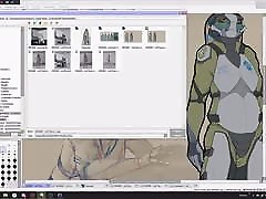 Speed drawing - Commission hidden webwebcam first recording Comp
