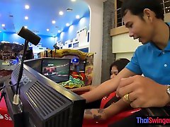 Asian teen amateur beauty fun in a gaming hall before mom bati oil jav nukrani tube in the hotel