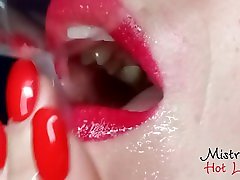Femdom, milking and draining balls with more village play and swallow from Mistress Hot Lips