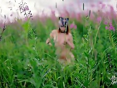 Slutty wild cat play with xxx grand father in love and swallow cum outdoor