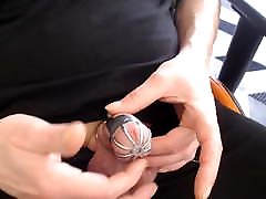 Playing with a Caged Clit makes it cum hard.