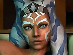 Ahsoka fingers her tight indan small with for you