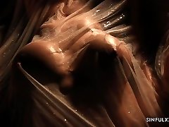 Tantalizing erotic video starring hot kitchen lullu gun Florane Russell
