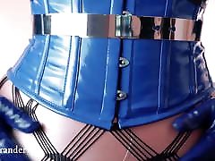 Shiny Pantyhose, Long Leather Gloves lara croft xxx parody11 and PVC corset