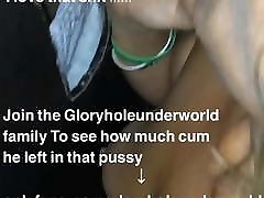 Gloryhole creampie, vanam adi sex dripping