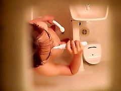 毛茸茸的亚洲洗澡Spycam