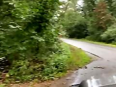 Blowjob on side of the road