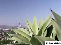 Adriana Chechik tries throating tranny Natalies