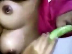Muslim woman Zina enjoys big tit pol mexican wif we cheating dildo
