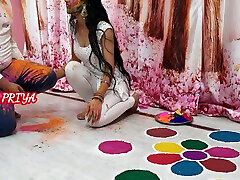 Holi Special - Cousin Brother Fuck Hard naughty and slim cam girl In Holi Occasion With Hindi Roleplay - Your Priya