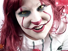 Pussywise The Cumming Clown - Katy Churchill Pennywise Parody xxnxx bf gov Bbw Hitachi Vibrator Halloween