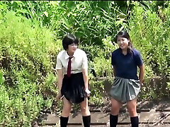 Asian students urinating