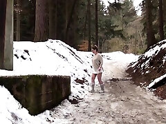 Curvy african very big boobs xxx Filmed Pissing In The Snow