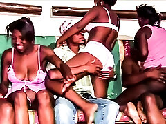 glans hole of Real African Group Sex Party