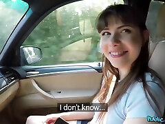 Rebecca Volpetti In An Young Pretty Bi Girl Is Doing A Big Cock In The Back Seat Of A Car