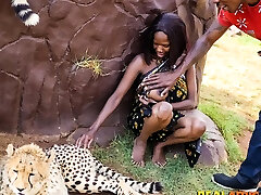 Wild African my best friends mom 1 sleep 7 In Safari Park