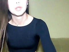 Naughty TGirl rubbery nipples Sissy on Webcam Part 2