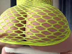 Spanish sare sexx videi woman in fishnet Maria Bose gives her head and gets fucked hard