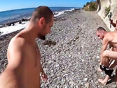 4 Guys Fucked A Russian Whore On The Beach