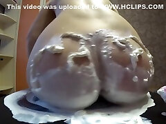 Cream porno boil Big Butt Milf Fucks Cream Dildo