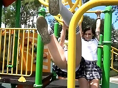 Teen Schoolgirls Playground Fun!