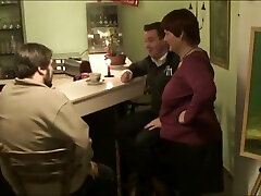 Anna Devot - Anna Serves 2 Young Men In The Cafe. First, T