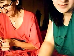 BBW funny khan mobile 56 and her granny on webcam
