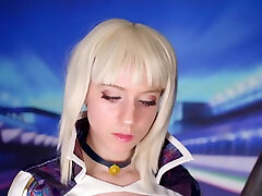 Cosplay - Racing Saber Alter Pleases Her Master