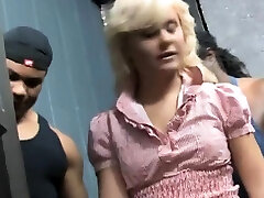 Blonde MILF hardcore group sex smoking meth on video with BBC