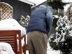 Milf Take A Fuck In The Snow With Her Neigbour
