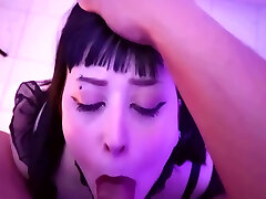 Black Haired teachers fckin young girls Sweetie Girl Sucks Fat Cock And Hes Cum On Her Eyes And Gets Blind