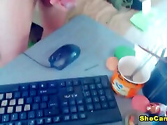 Hot Shemale Begs To Cum While She Jerkoff