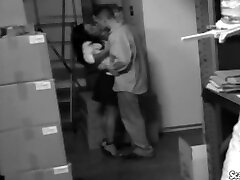 Hot Sexy Babe Sucking and Fucking her bbc horoz at the stock room
