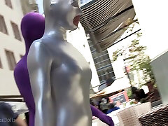 With jav mature idol Catsuit In A Cafг© - Watch4Fetish