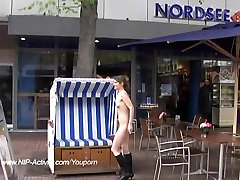 Sweet smaal boy and girl naked in public streets