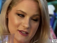 Jenny Flowers In Couple Suck Small Tits Shemale Cock In A 3some
