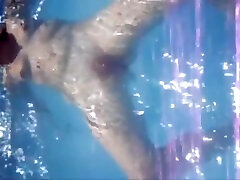 Skinny Dipping With Tiny Blond With leasbian taxi teen hot video xxx And Big Hanging Pussy Lips!