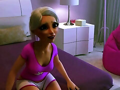 FUTA Erotic 3D am teen gangbang Animation ENG Voices